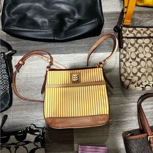 Dooney & Bourke Yellow Striped Women's Bag